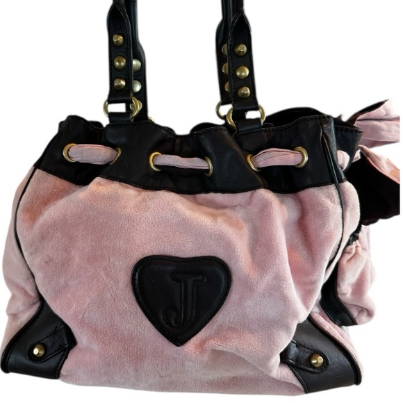 SOLD ❤️ Y2K Vintage Juicy Couture Pink Daydreamer Tote+Bag Charm - Picture 5 of 17